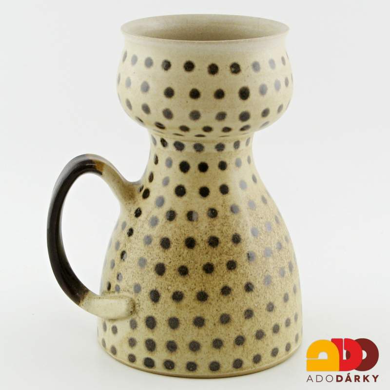 Aromalampa z keramiky, hnědý puntík