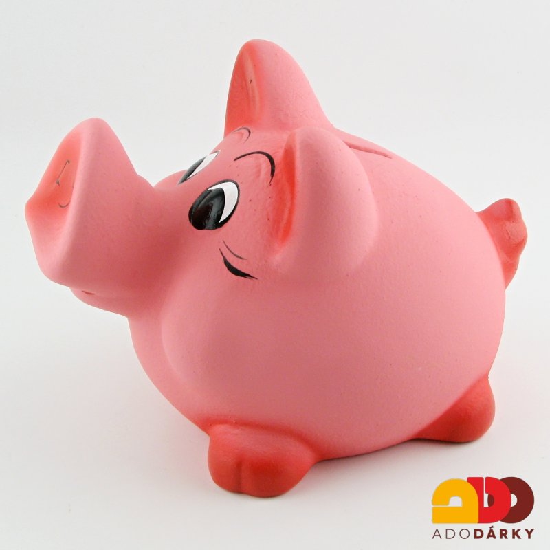Pokladnička prase růžové 22 cm