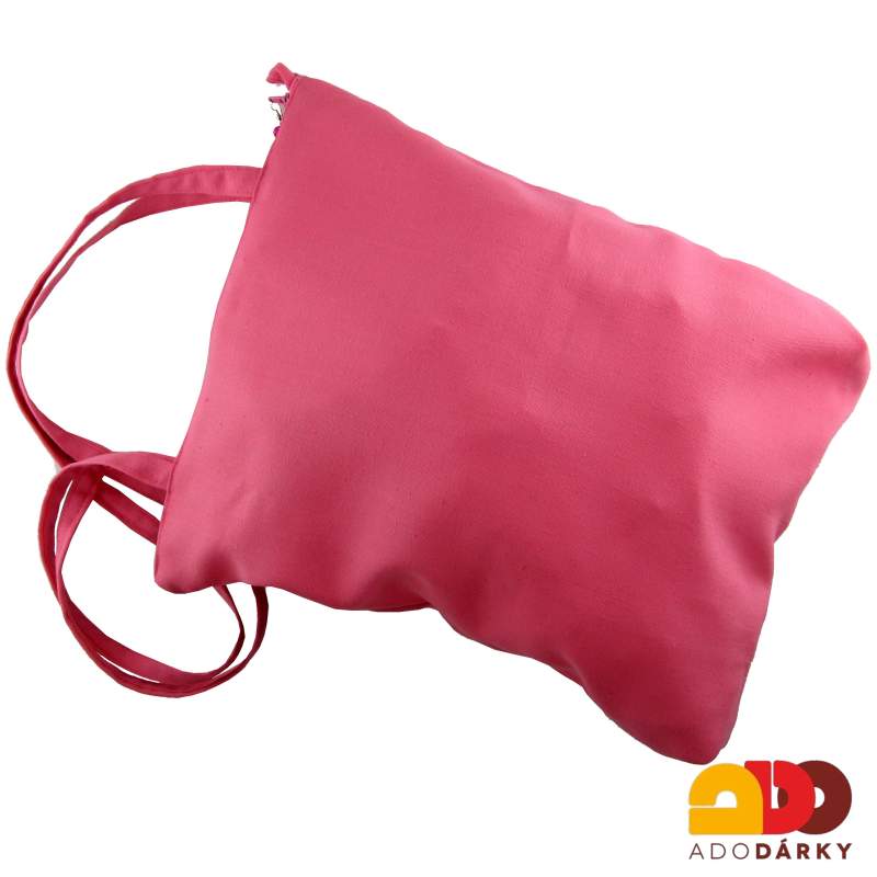 Plátěná taška růžová 35 cm