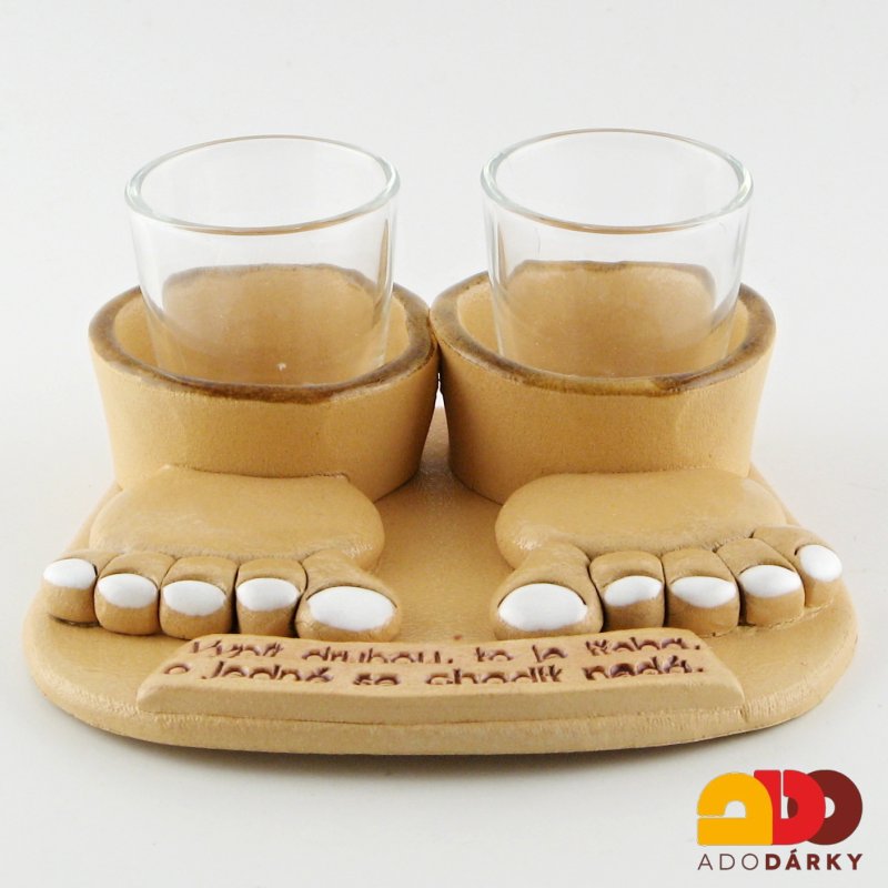 Nohy se štamprlemi - hnědý okraj