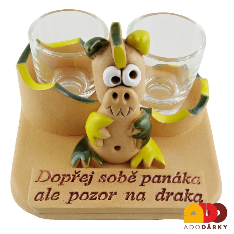 Drak se štamprlemi žluto-zelený