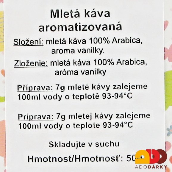 Mletá káva "Pro štěstí" 50 g