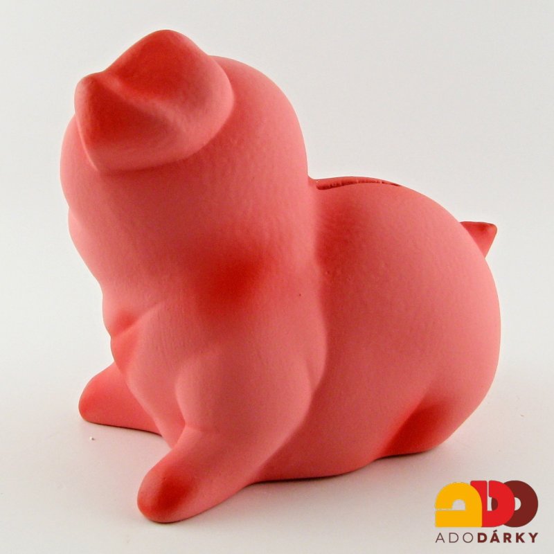 Pokladnička prase malé růžové 19 cm