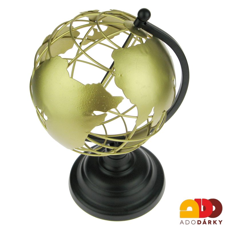 Globus s vyznačenými kontinenty ø 16cm