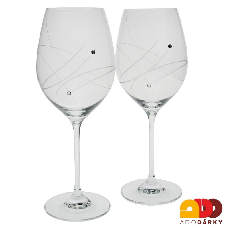 Sklenice na červené víno Swarovski 470 ml sada 6 ks