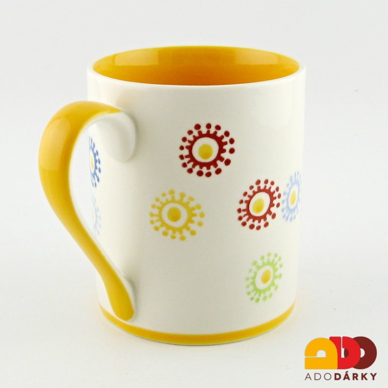 Hrnek sluníčka žlutý 390 ml