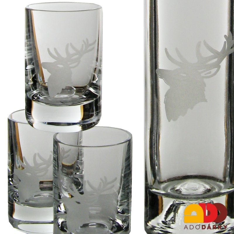Sada odlivek s láhví Jelen