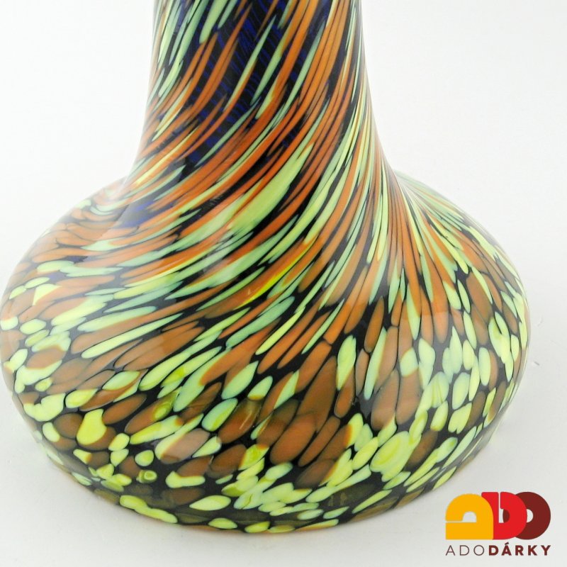 Váza modro- barevná vysoká 26,5 cm