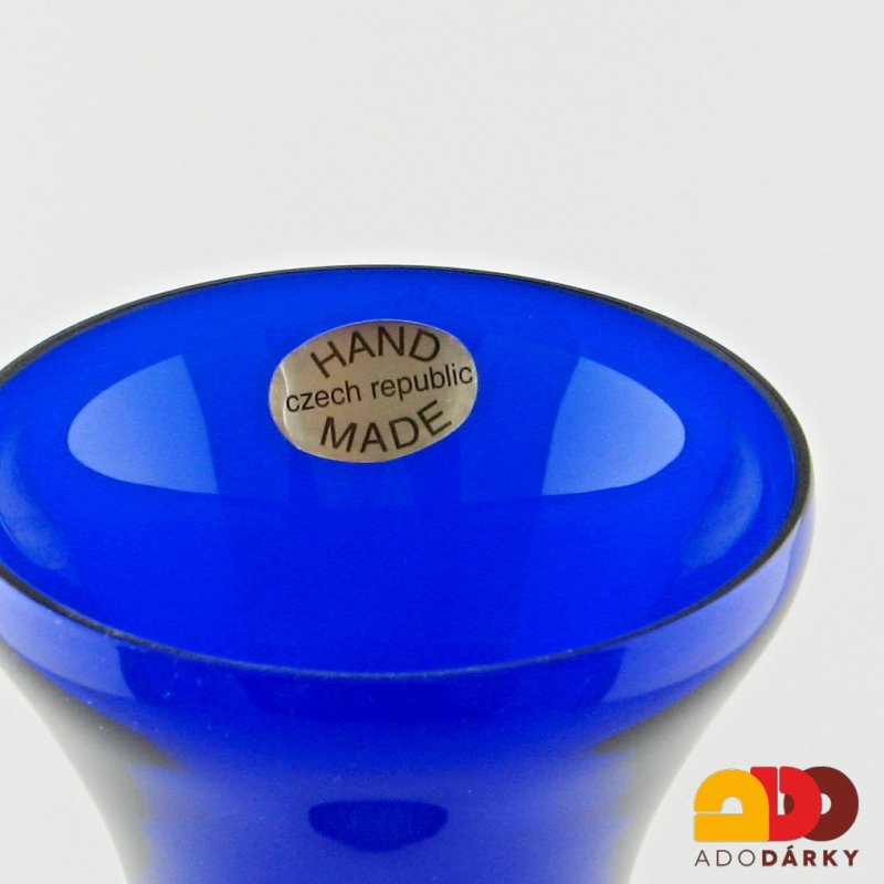 Váza modrá vysoká 26 cm