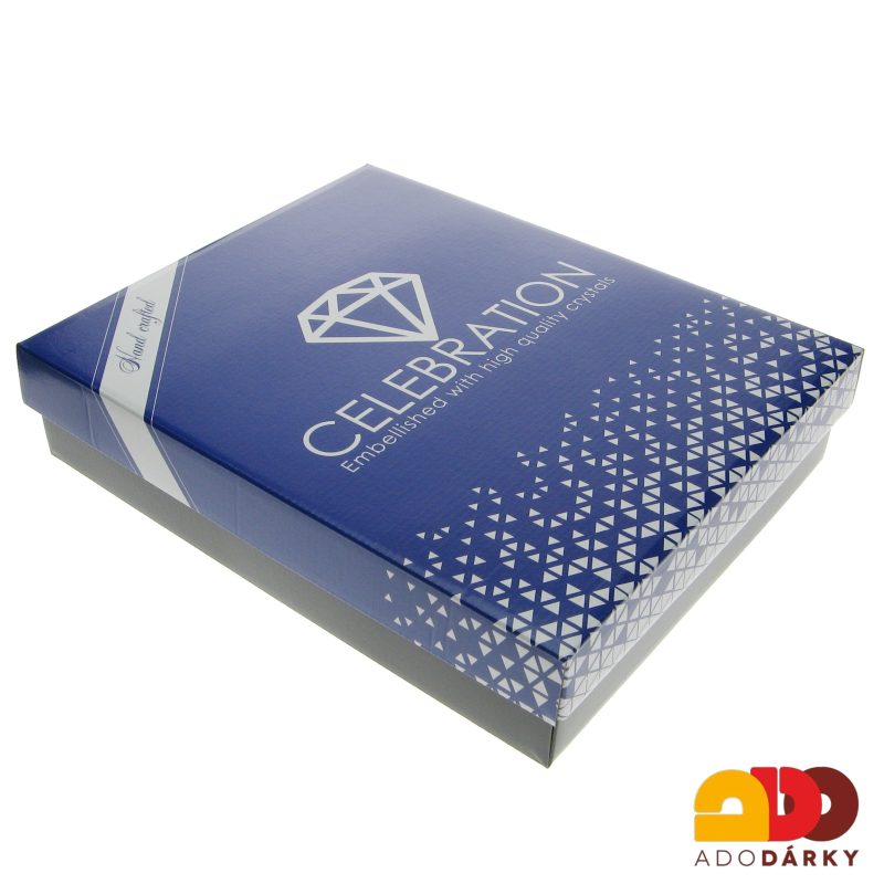 Sklenice na šampus se dvěma kamínky Swarovski 210 ml, 2 ks