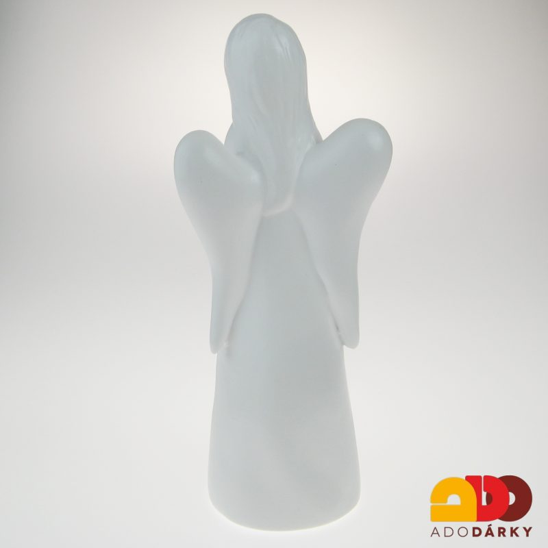 Anděl s perleťovým srdcem 22 cm