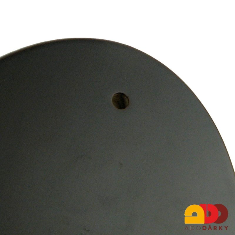 Ikona na dřevě s úpravou stříbrné barvy 18 cm