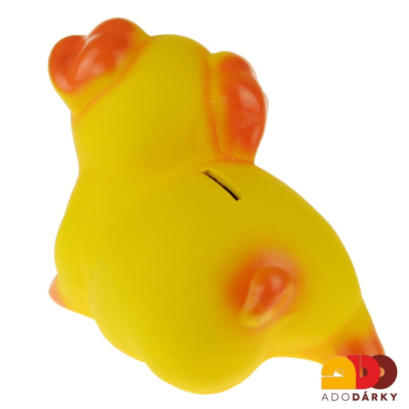 Pokladnička prase střední žluté 23 cm