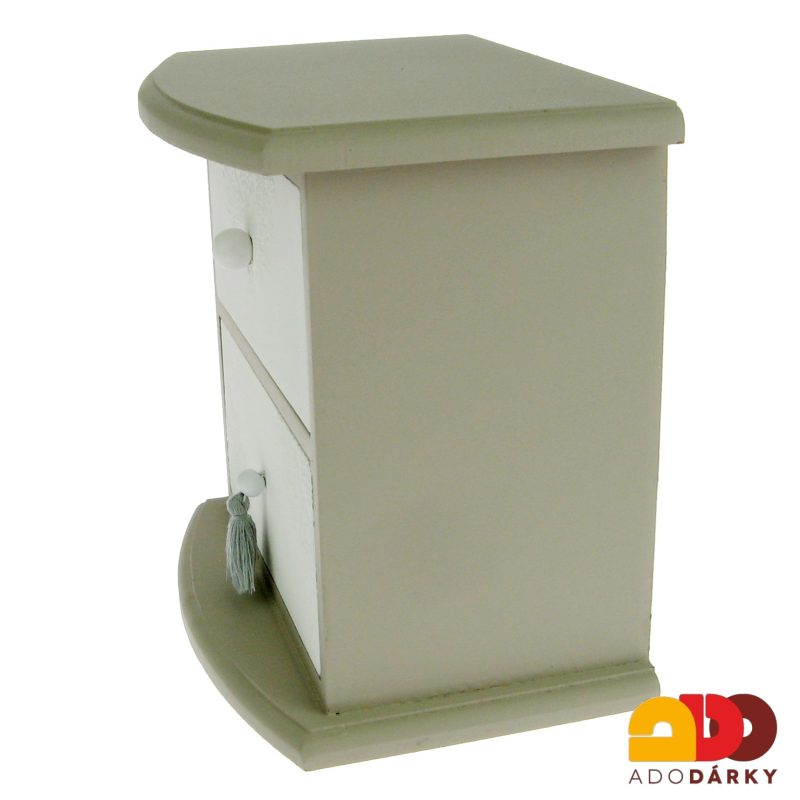 Šperkovnice s dvěma šuplíčky nad sebou 16 x 11,5 x 16,5 cm