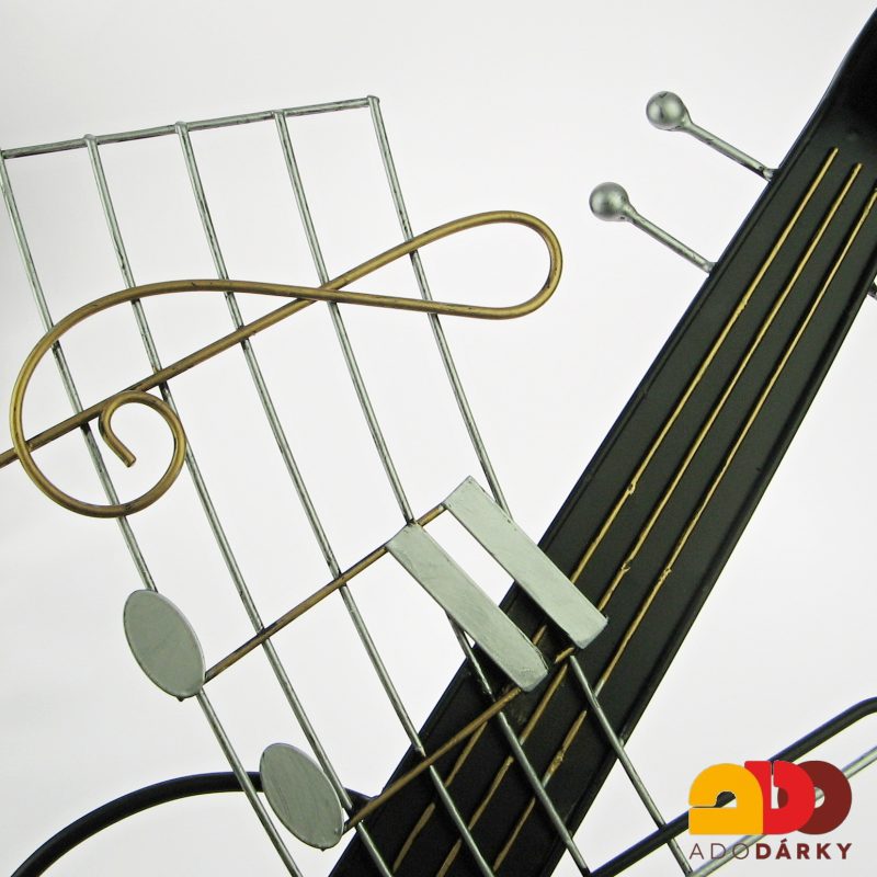 Plechová dekorace s houslemi 73 cm