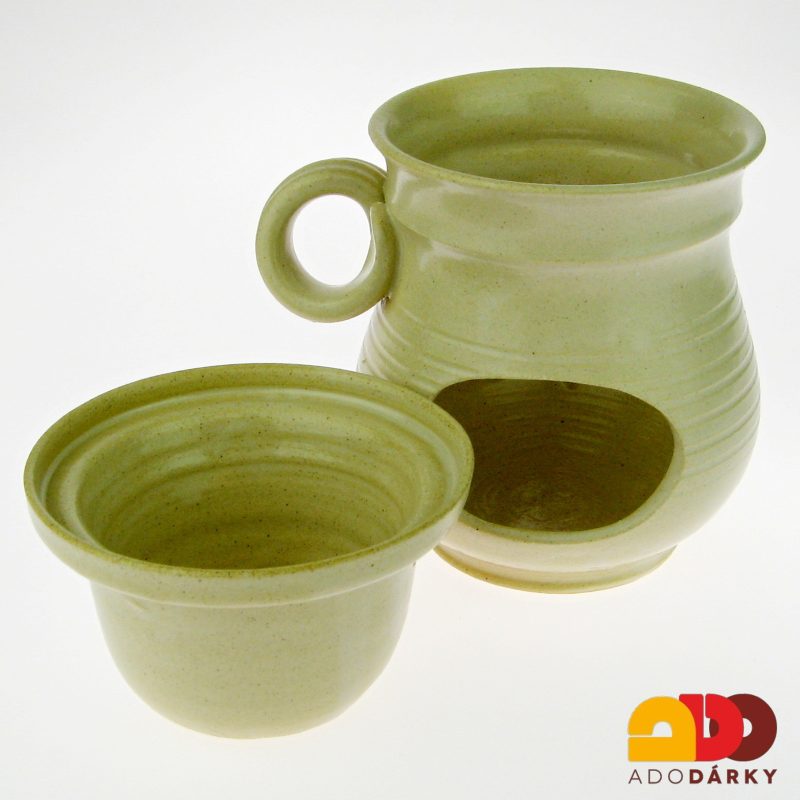 Aromalampa baňatá bílá 13 cm