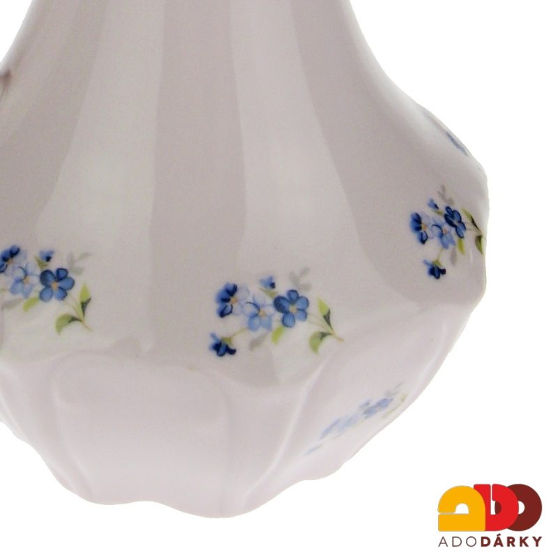 Džbánek růžový porcelán s pomněnkami 26 cm