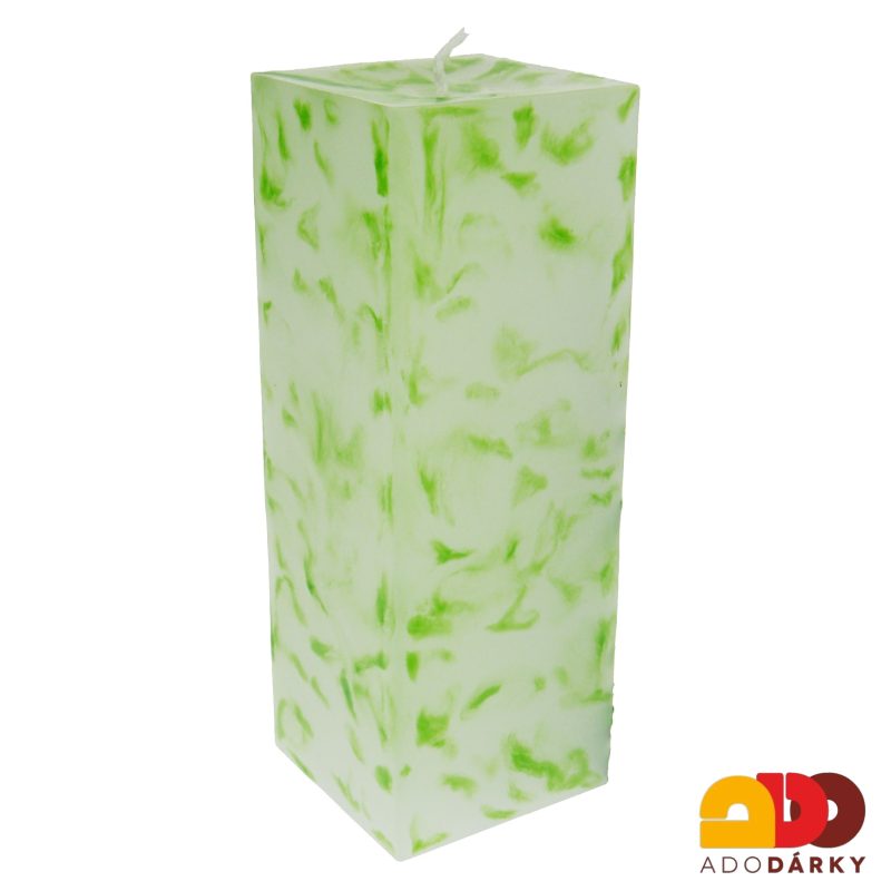 Vysoká ručně malovaná svíčka 17 cm