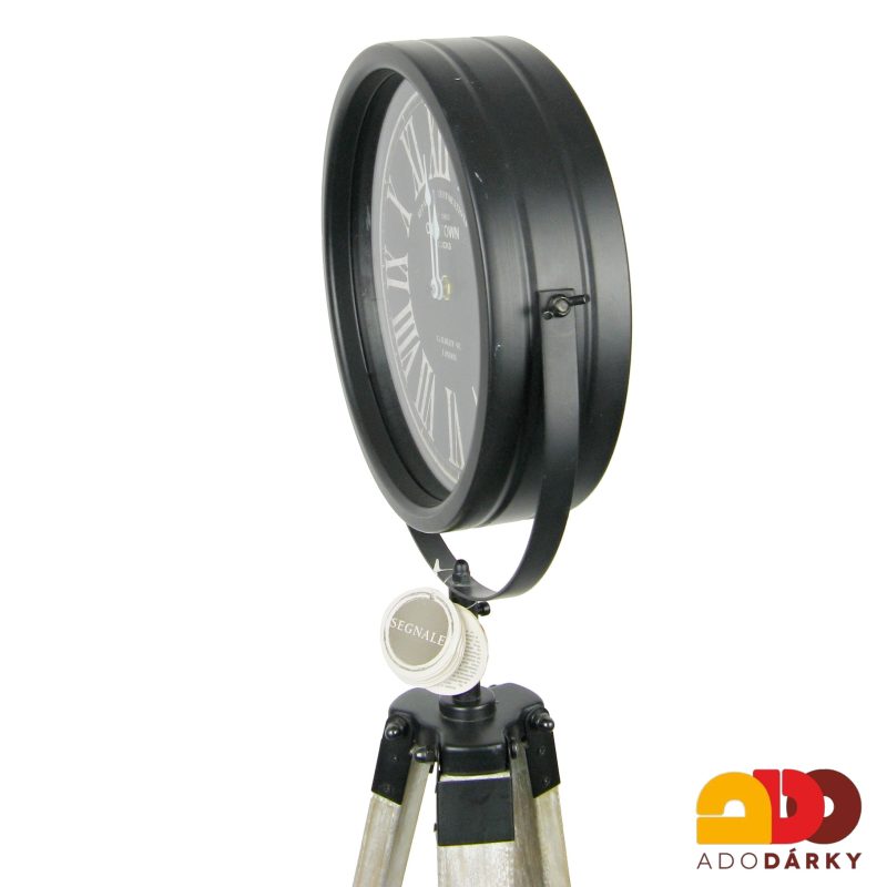 Hodiny kovové na trojnožce 113 cm