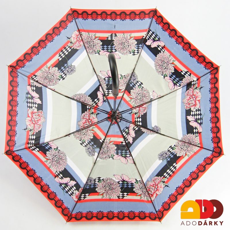 Dámský deštník šedý s astrami