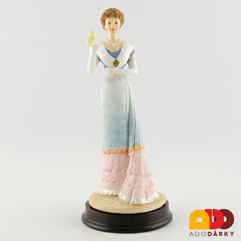 Soška dáma s holubicí 19 cm