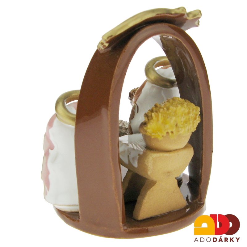 Keramický Betlém hnědý 10 cm