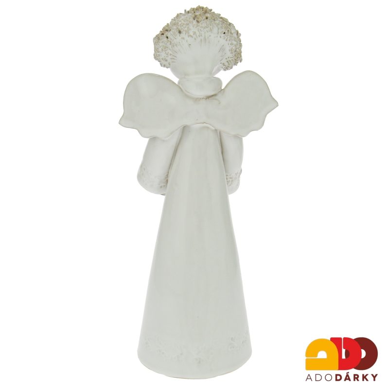 Anděl svícen stojící 26 cm