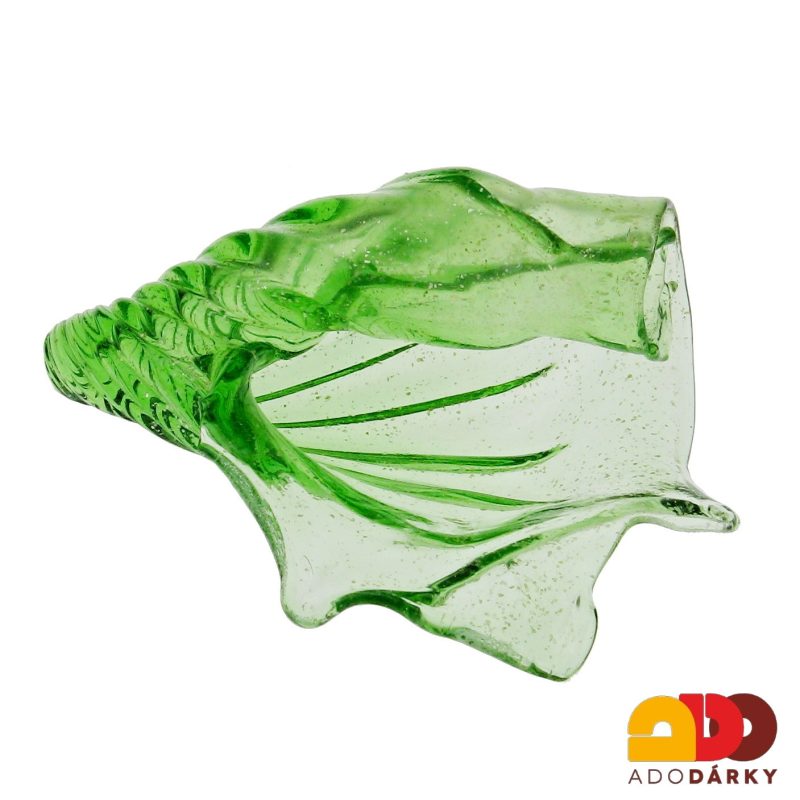 Lastura ze skla zelená 15 cm