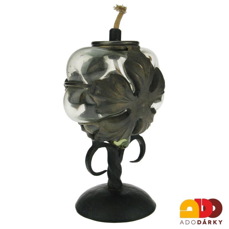 Olejová lampa kovová 17 cm