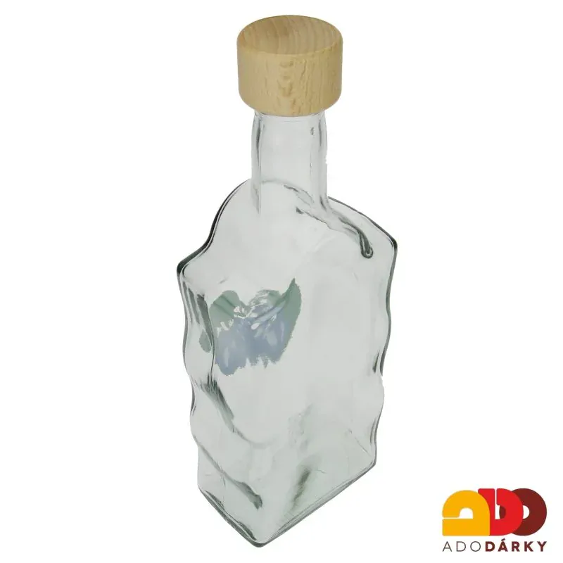 Láhev na slivovici tvarovaná švestka 0,2 l