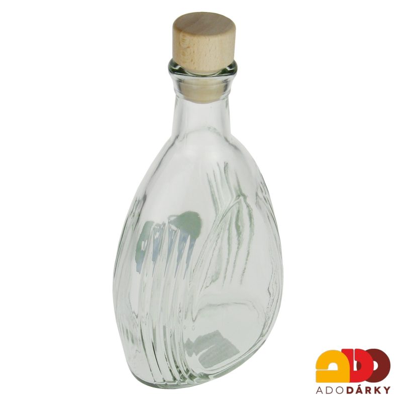 Láhev na slivovici "vroubkovaná" 0,5 l