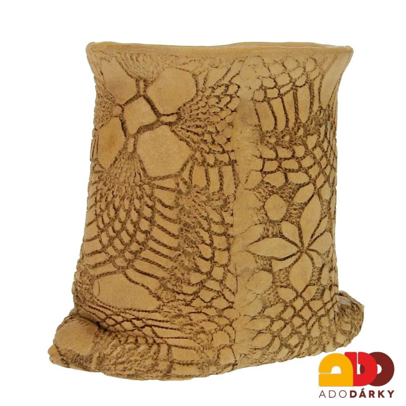 Tužkovník se psem a modrým knoflíkem 13 cm