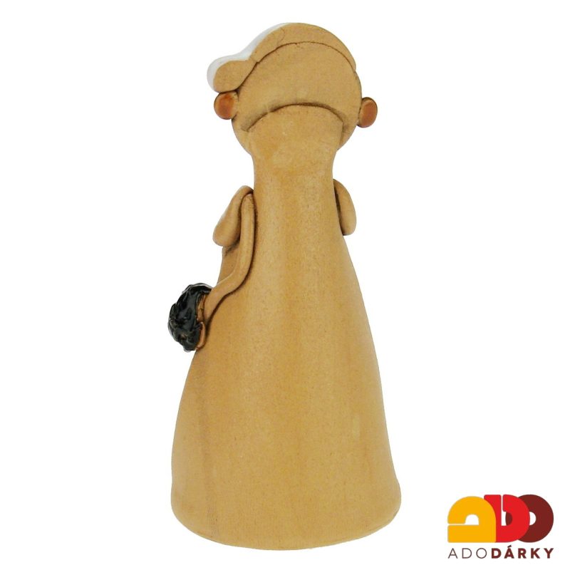 Svícen kominík s knoflíkem 16 cm