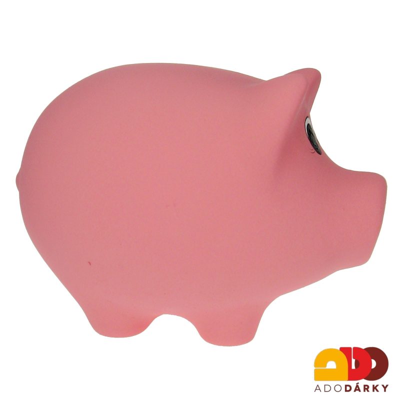 Pokladnička prasátko střední růžové světlé 24 cm