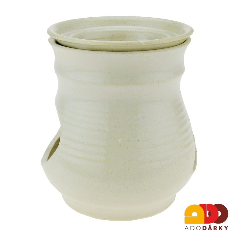 Aromalampa stromeček, baňatá, bílá 13 cm