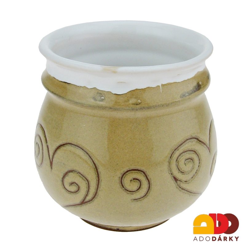 Cukřenka z keramiky se srdcem