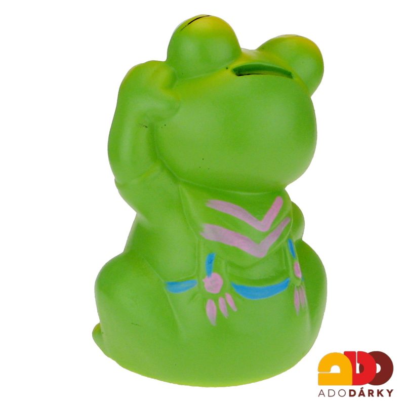 Pokladnička žába s šátkem 16 cm
