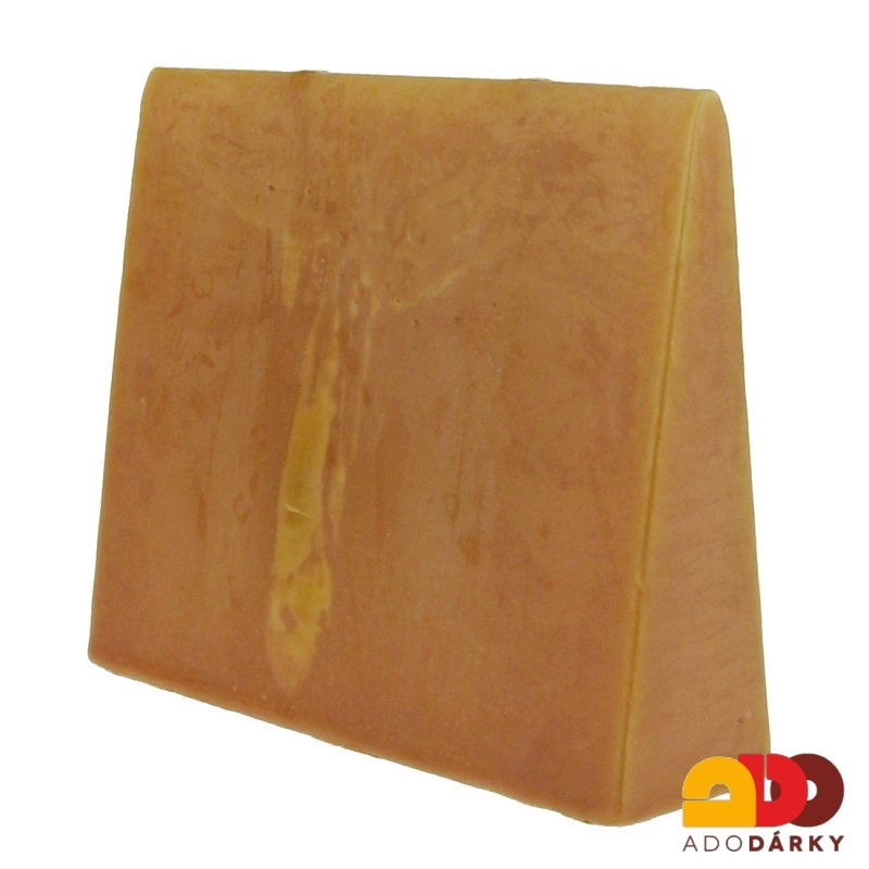 Svíčka hnědá se dvěma knoty 13 cm