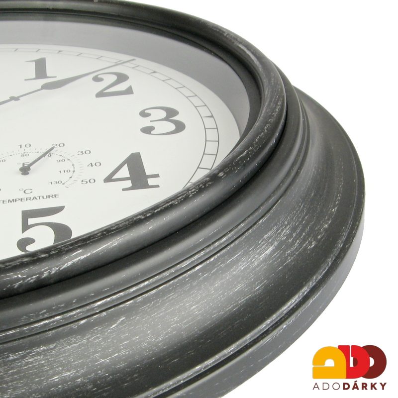 Hodiny s teploměrem a vlhkoměrem 40 cm