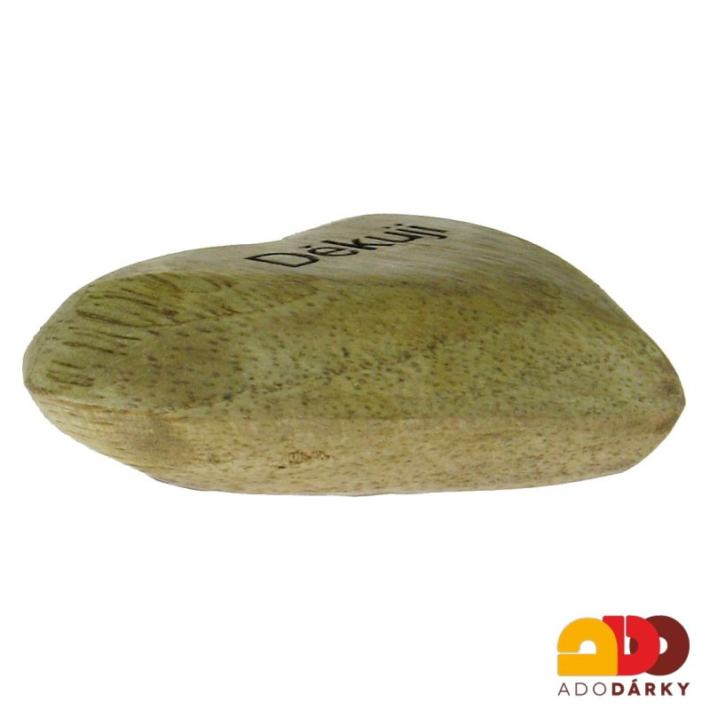 Dřevěné srdce "Děkuji" 7,5 cm