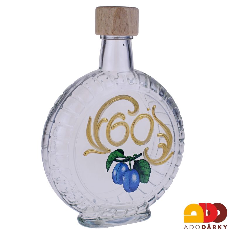 Sada 6 odlivek s láhví "60 švestky" 0,35 l