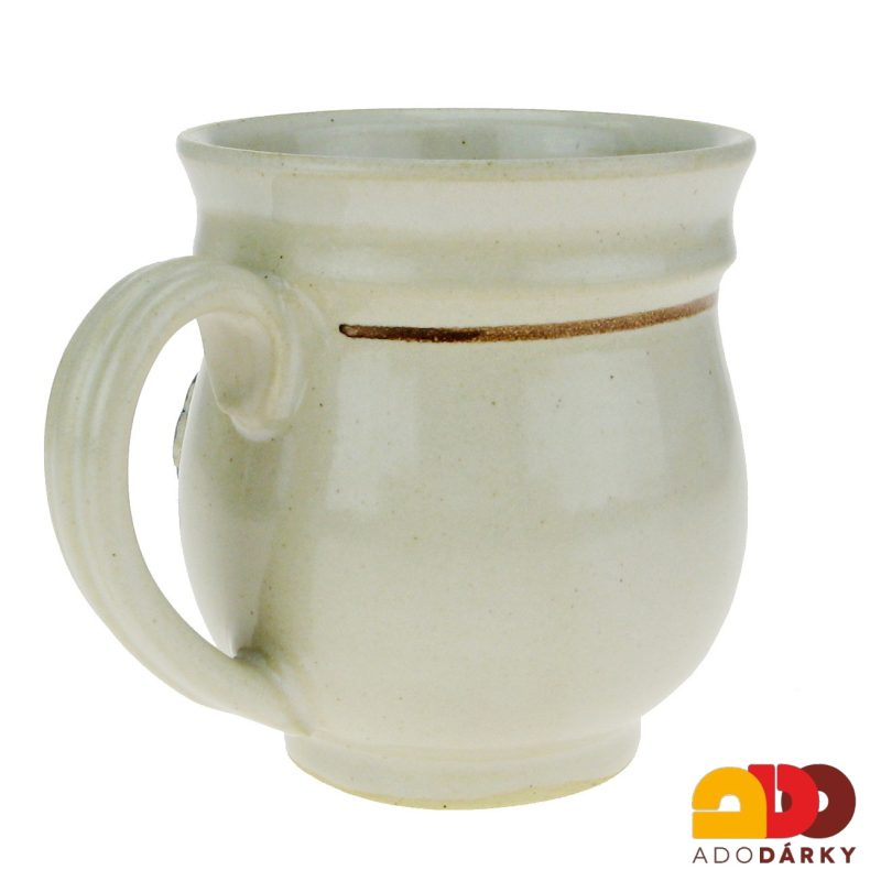 Hrnek baňatý s modrýma kytičkama 0,35 l