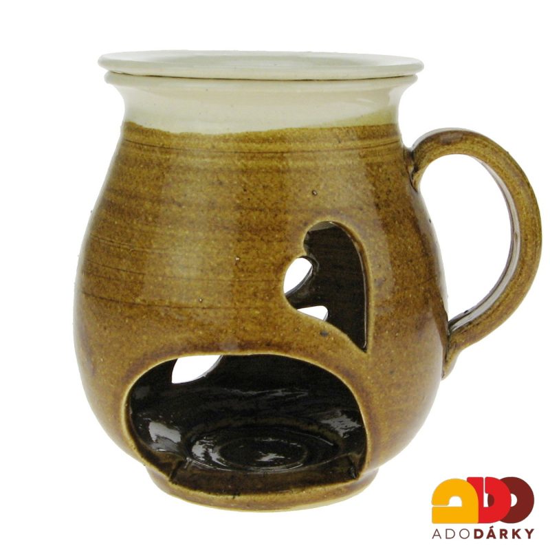Aromalampa baňatá hnědá 12 cm