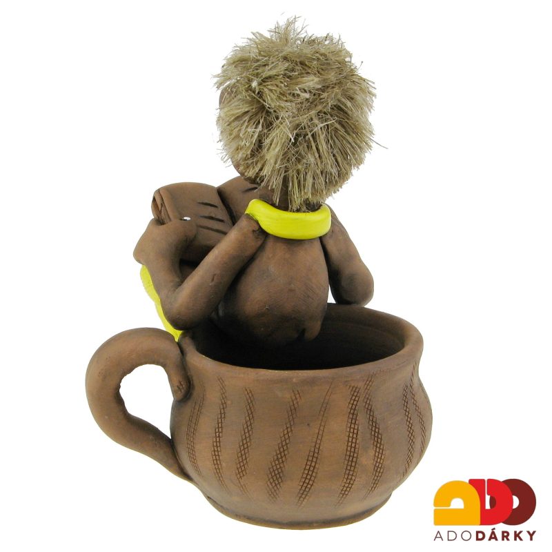 Hrnek troll na WC tužkovník 13 cm