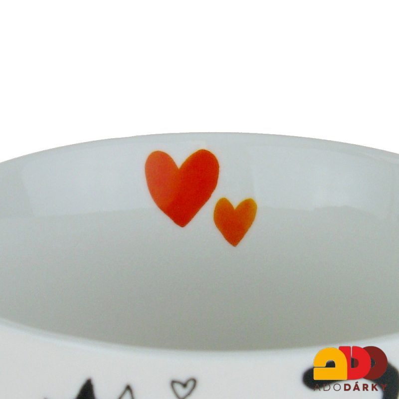 Hrnek kočky se srdíčky 0,61 l