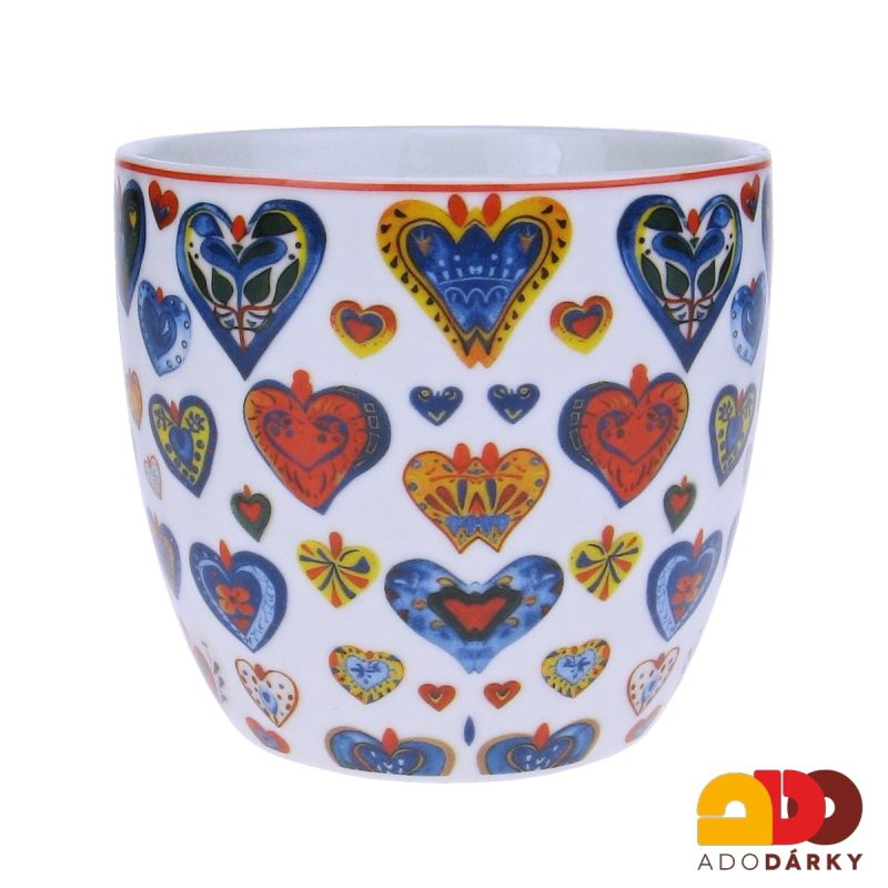 Hrnek s menšími srdíčky 460 ml