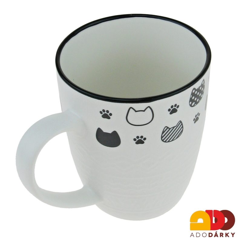 Hrnek matný s kočkama 0,38 l