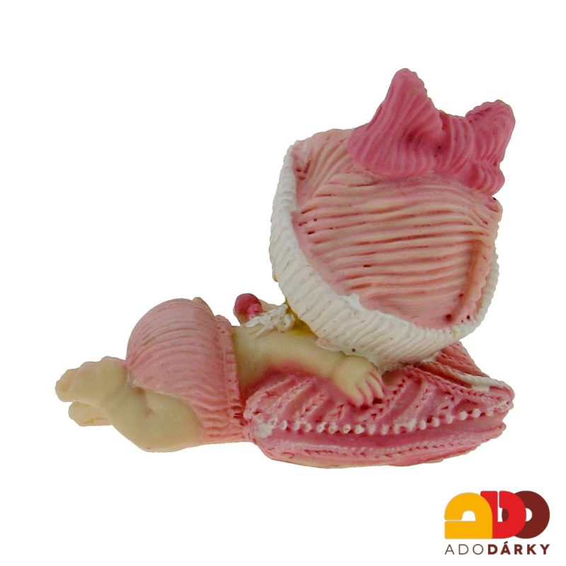 Figurka miminka - holka na polštářku 7 cm
