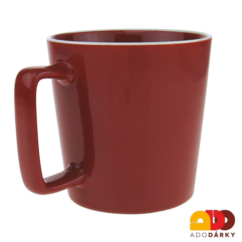 Červený hrnek s puzzlem "Ty a já" 0,4 l