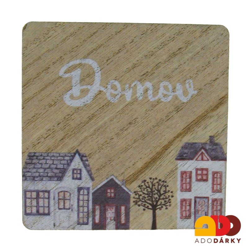 Podtácky "Domov" 11,5 x 11,5 cm